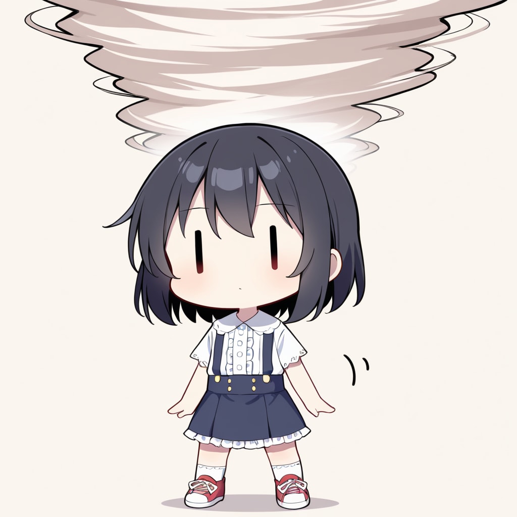 【没イラスト】竜巻を起こす