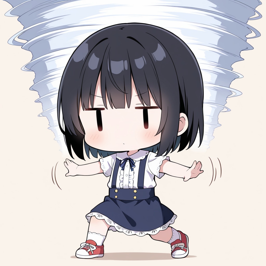 【没イラスト】竜巻を起こす