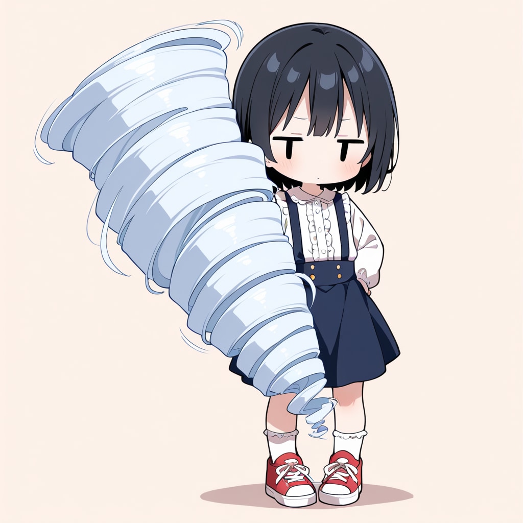【没イラスト】竜巻を起こす