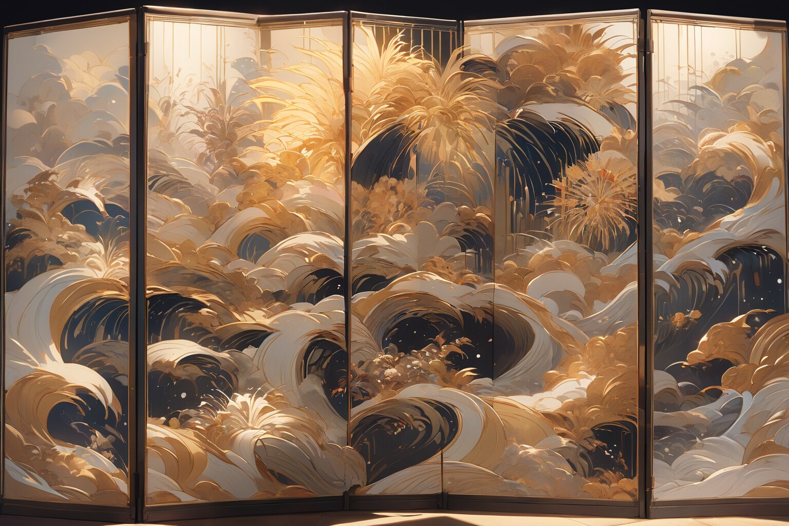 -花火屏風- | の人気AIイラスト・グラビア