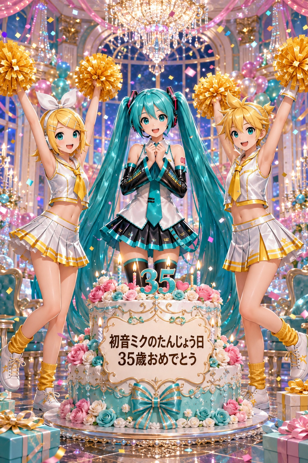 前初音ミクの誕生日2 | の人気AIイラスト・グラビア