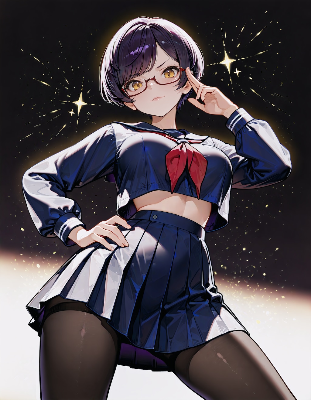 眼鏡キラーン！