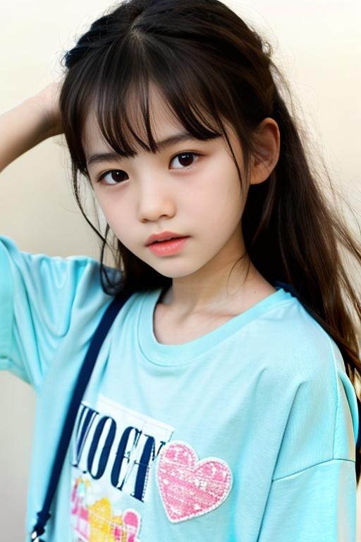 水色のTシャツ可愛い