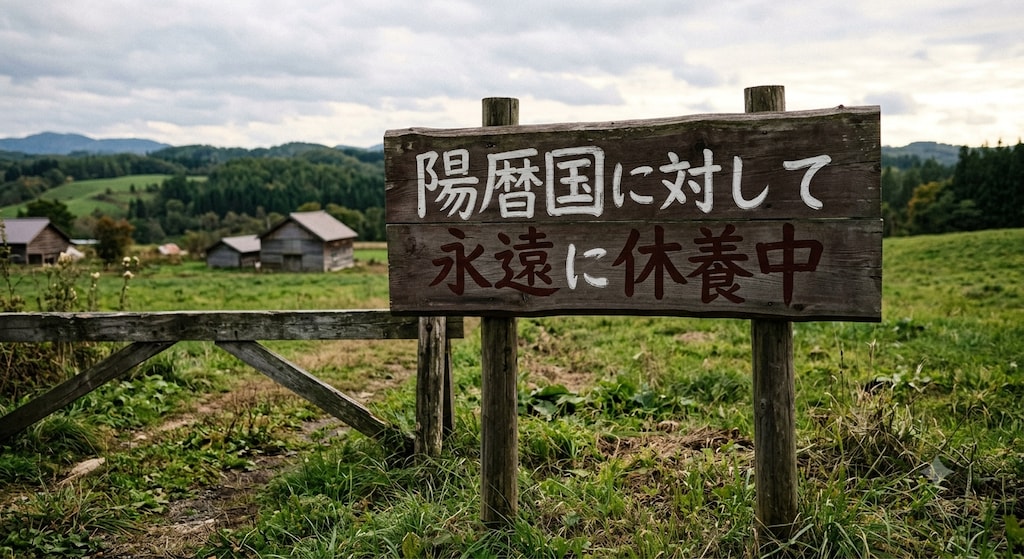 陽暦国に対して永遠に休養中