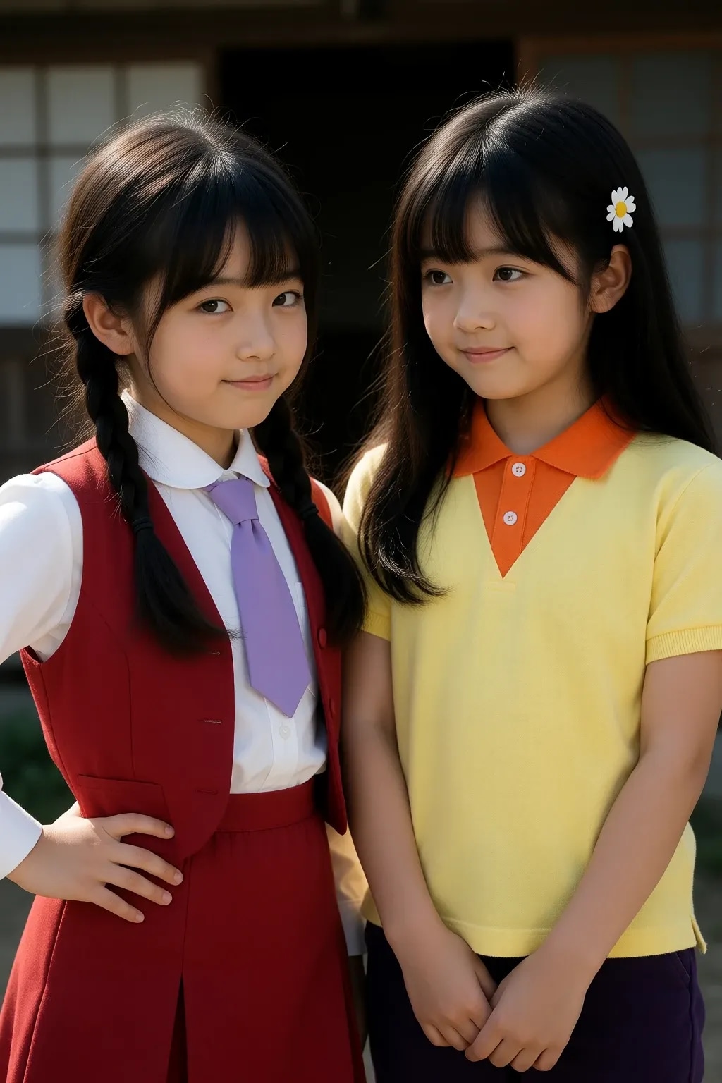 キクちゃんと花ちゃん風