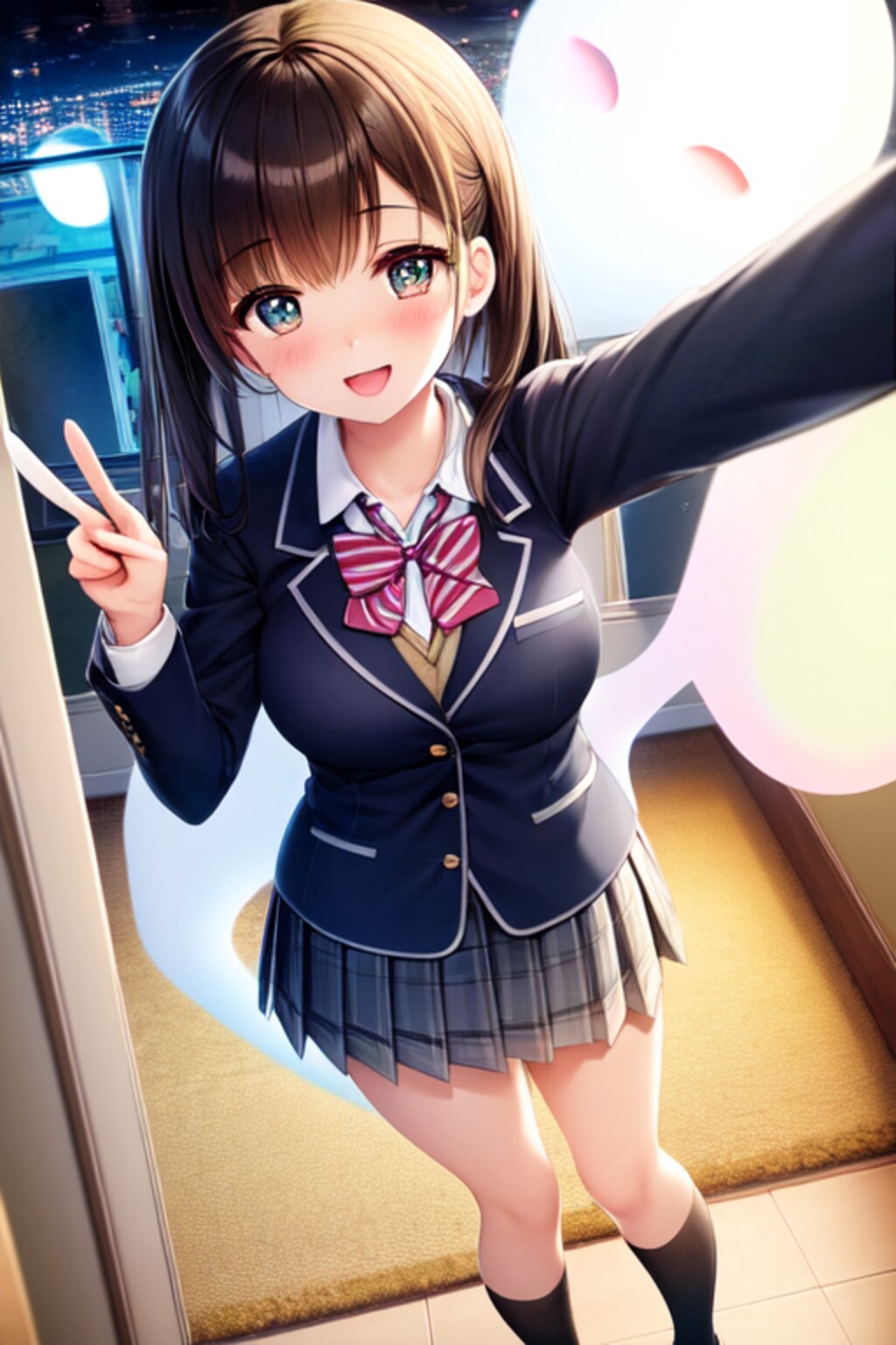 女子高生と心霊写真