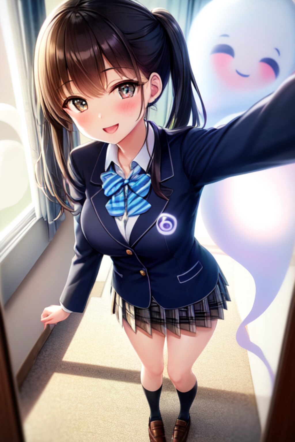 女子高生と心霊写真