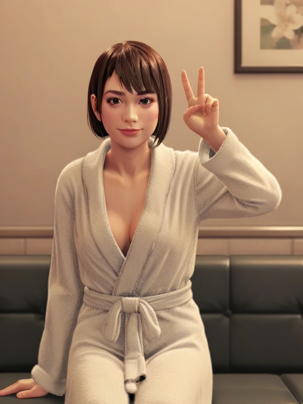 バスローブ紗栄子