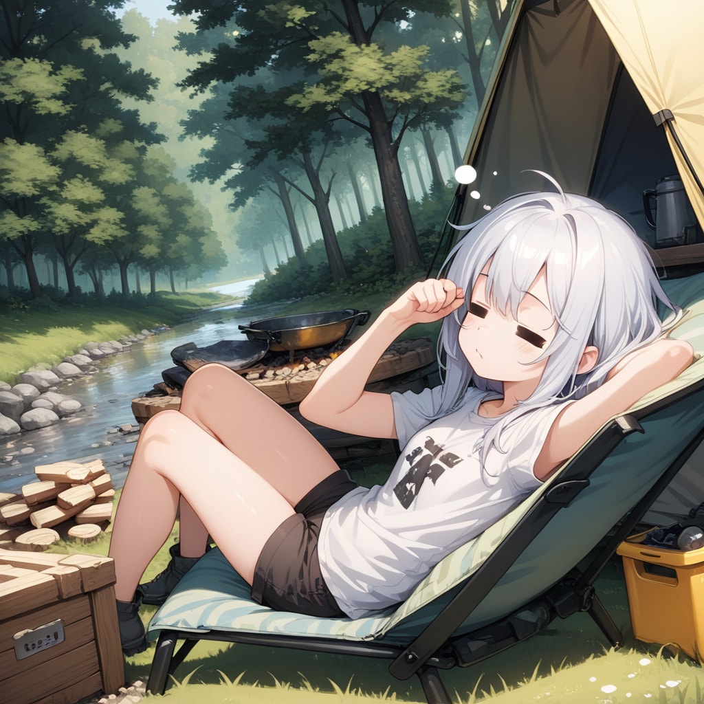 キャンプ場のちゃうねんガール
