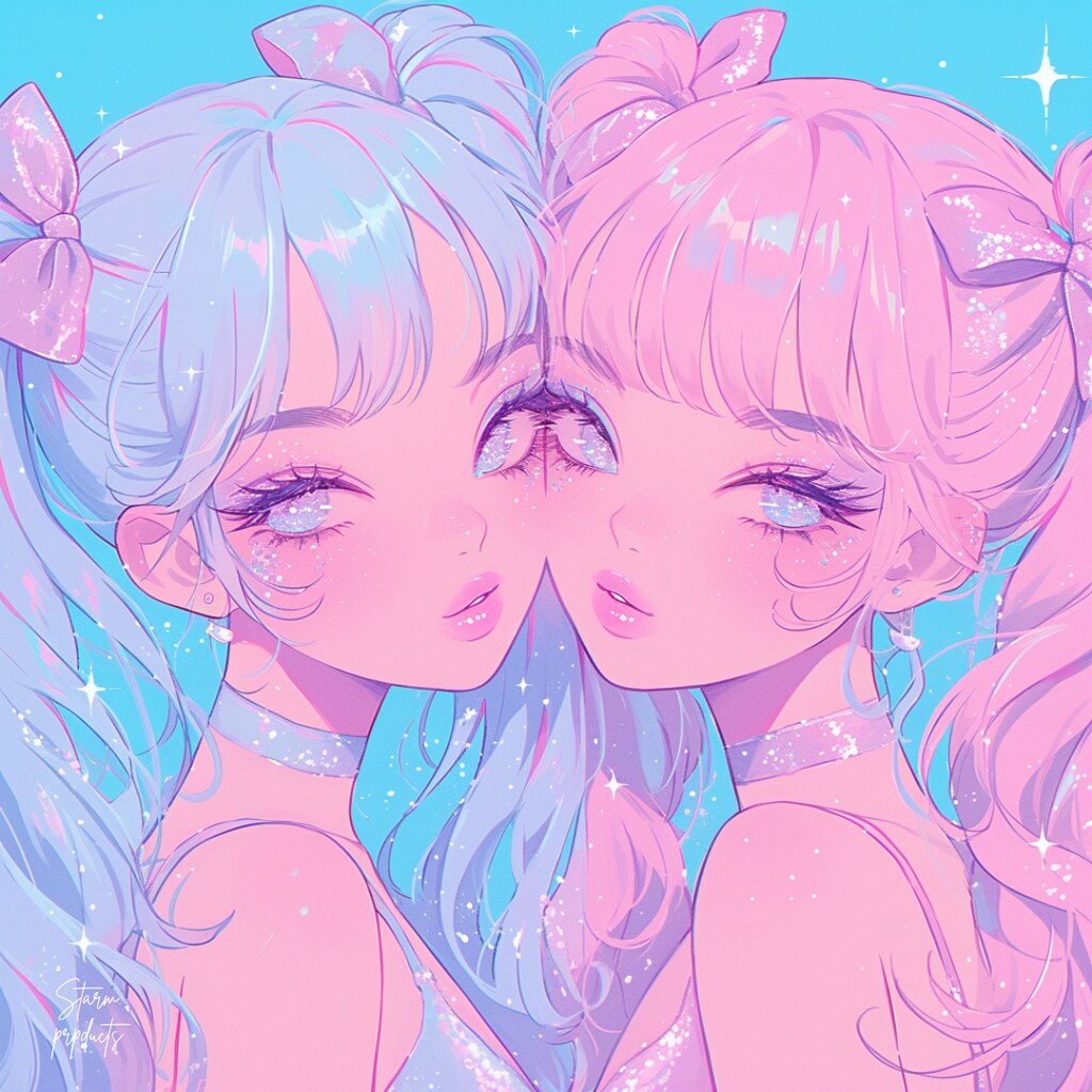 フリーアイコン/ペアアイコン/お揃いアイコン/双子アイコン