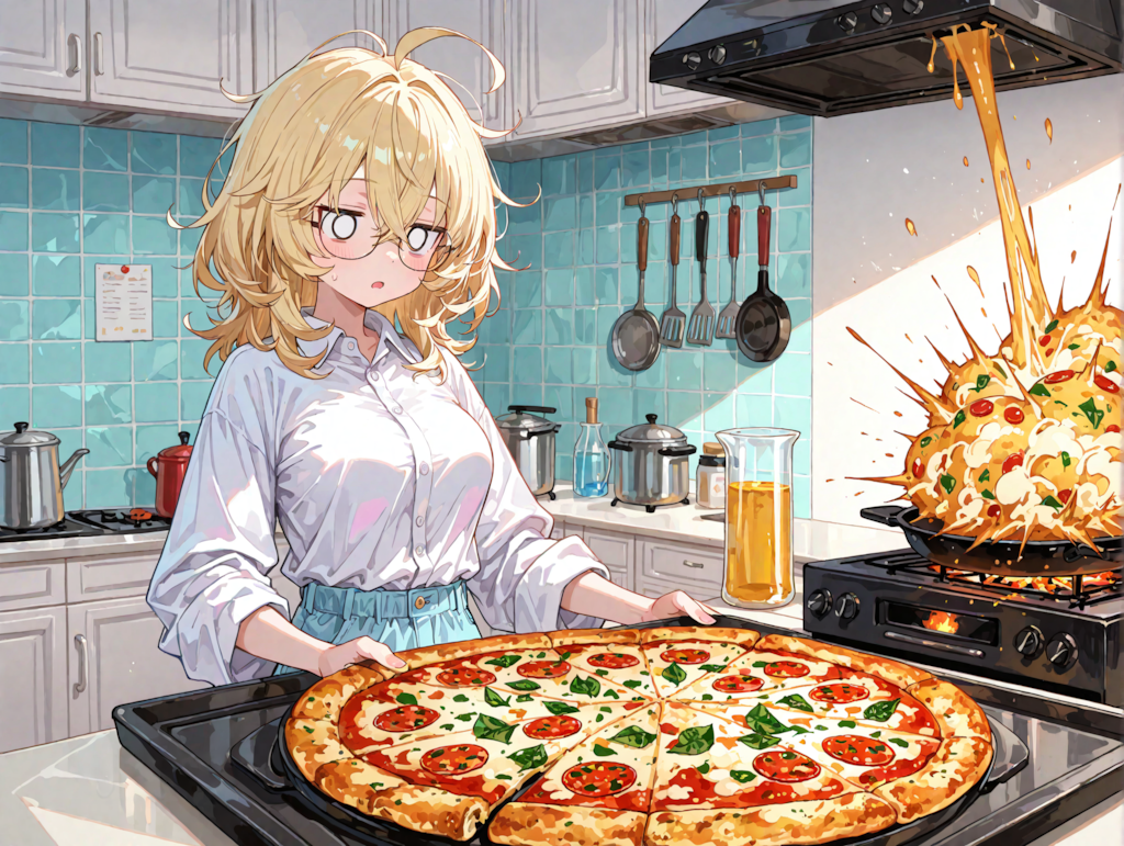 ビッグサイズなピザ