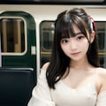 電車に乗っ娘ちゃん 2枚目