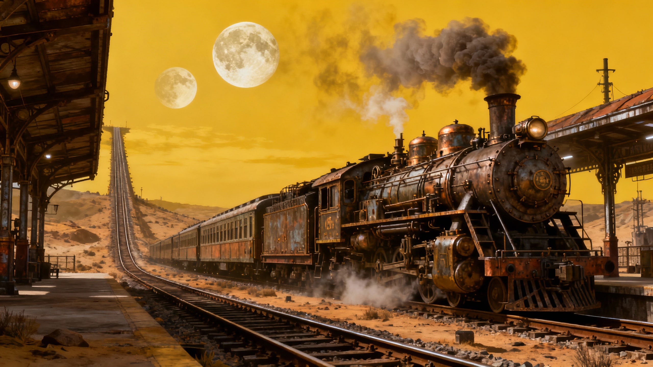 背景３１　銀河鉄道的な | の人気AIイラスト・グラビア