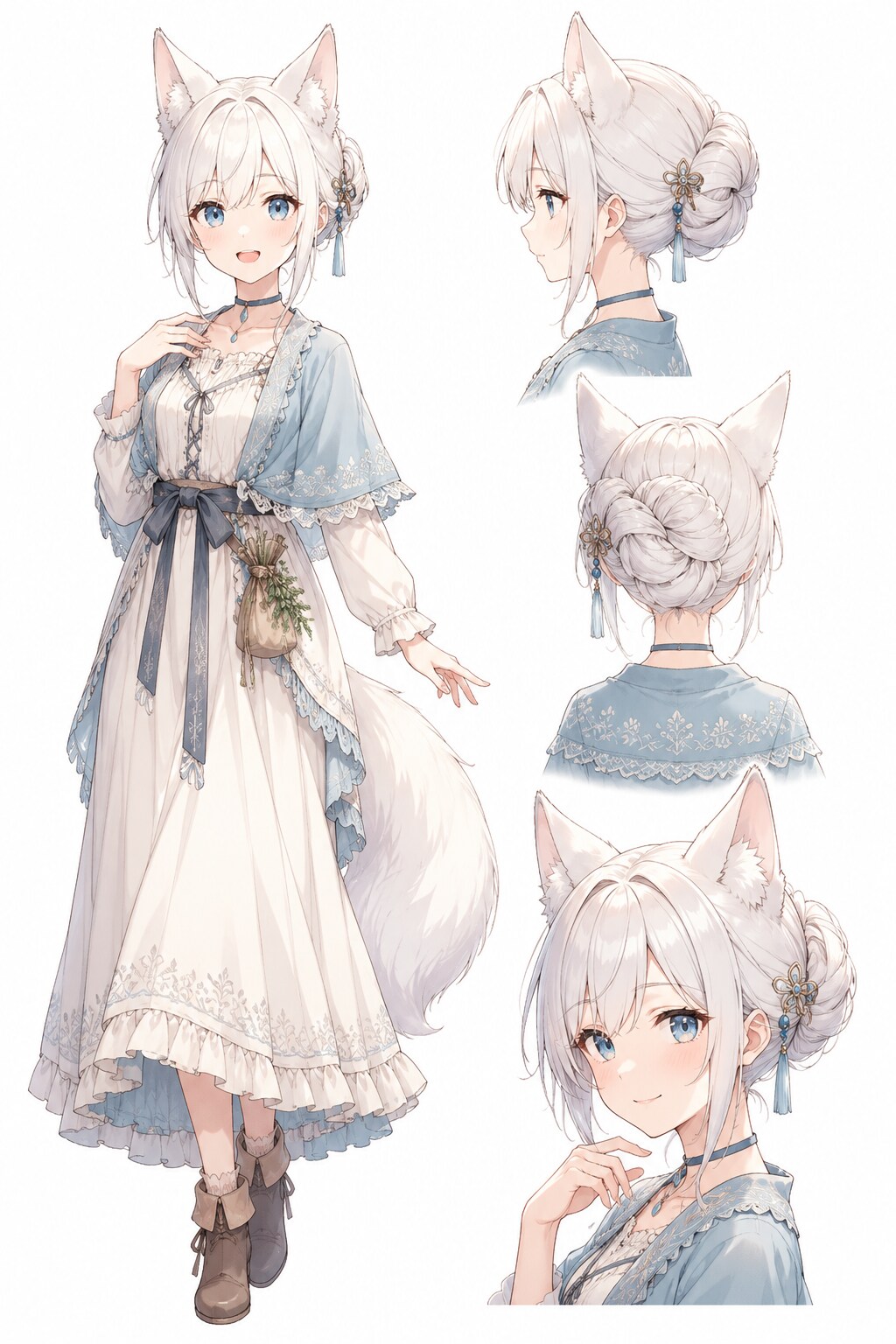 夜会巻きココロちゃん | の人気AIイラスト・グラビア