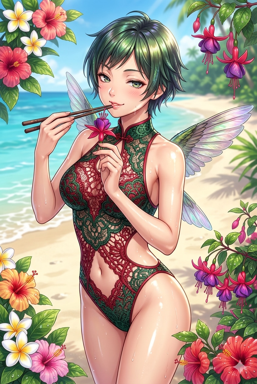 ハチドリ擬人化(ボツ)