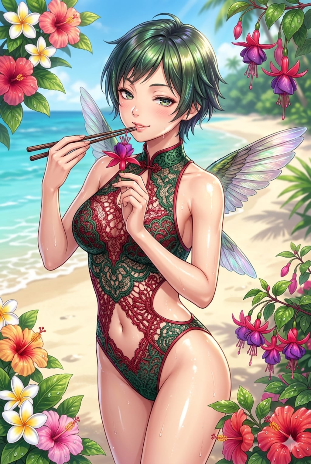 ハチドリ擬人化(ボツ)