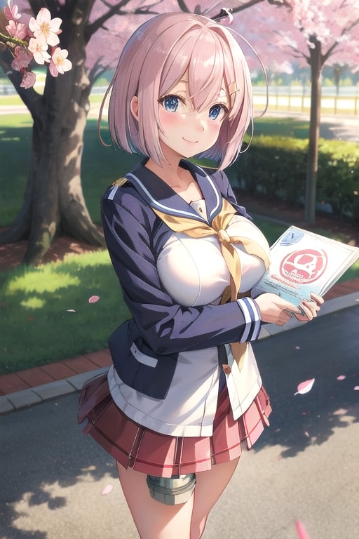艦娘学校の卒業証書を見せてくれる浜風