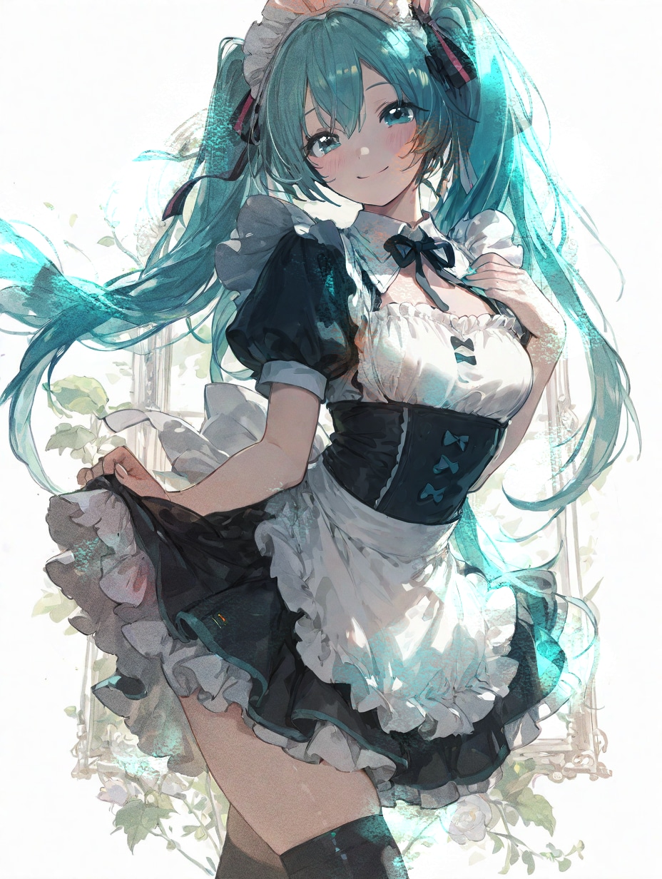 Miku Maid | の人気AIイラスト・グラビア