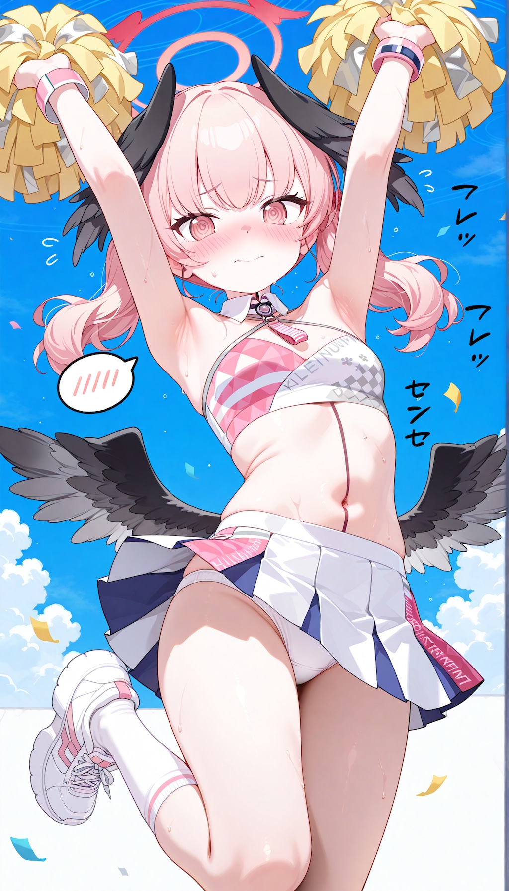 コハルにミレニアムチアのコスをお願いした先生