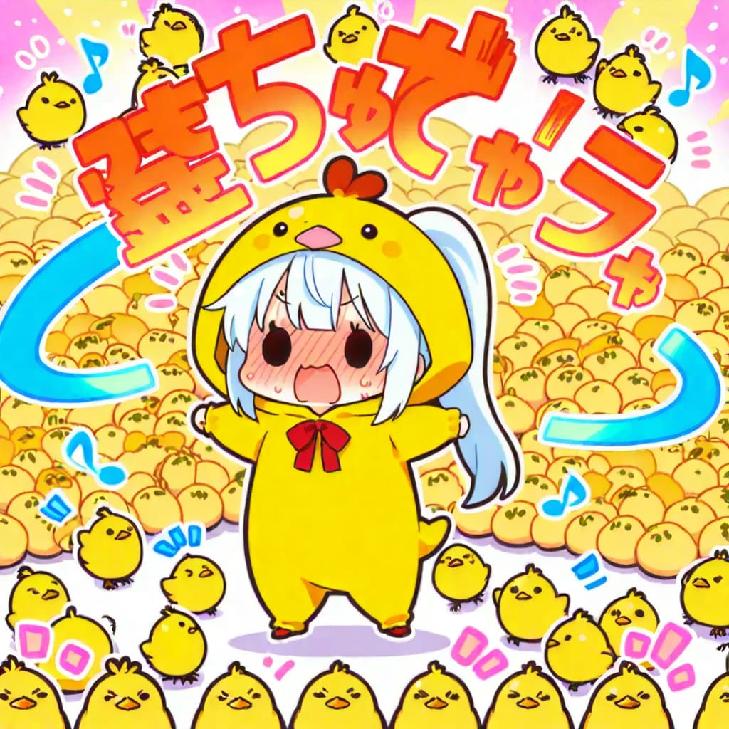 ひよこと踴る白髪ちゃん