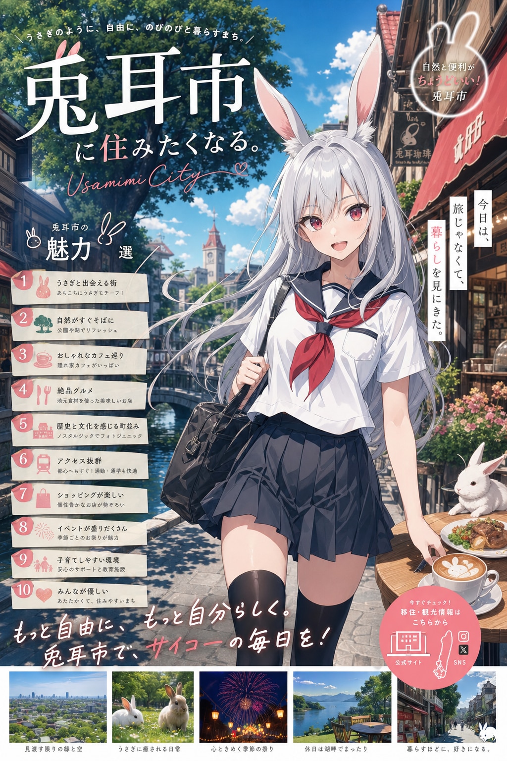 兎耳市にようこそなのです🐰🎶