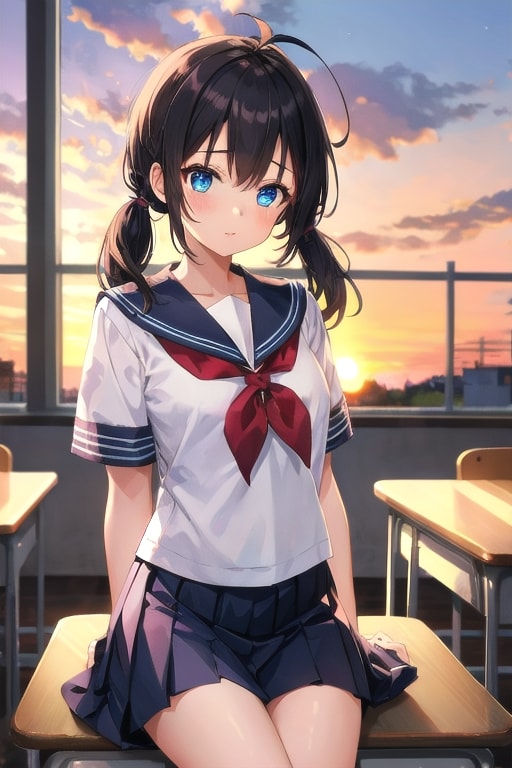 おさげの女の子 | の人気AIイラスト・グラビア