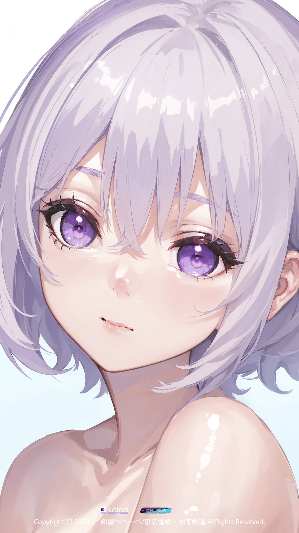 振り向くドアップな弊社キャラクター【けい あいな】