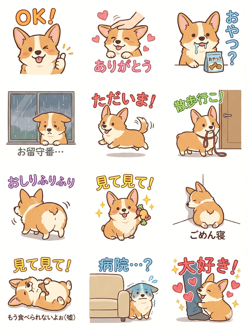 Corgi Stamp