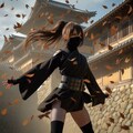 くノ一さんには網タイツが似合う 2枚目