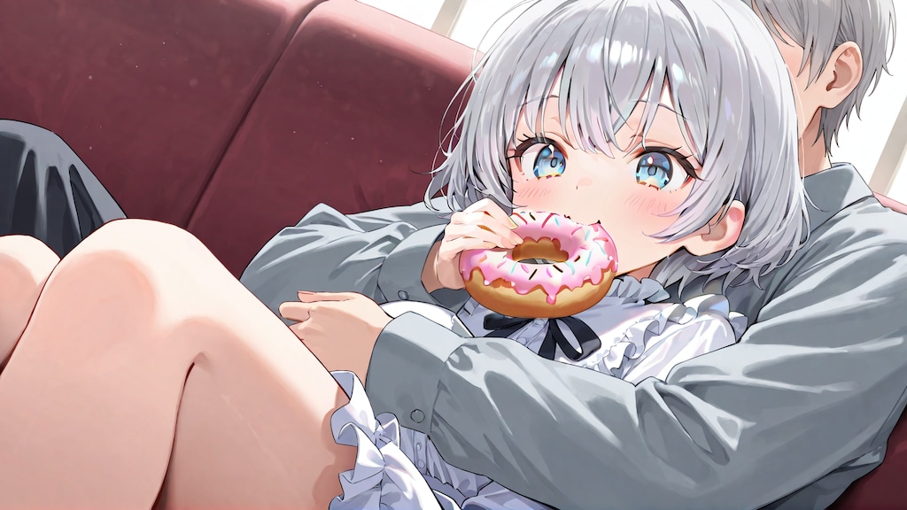 (過去編)「れ、レンちゃん?そろそろパパのお膝からは…」「ん、降りない。」