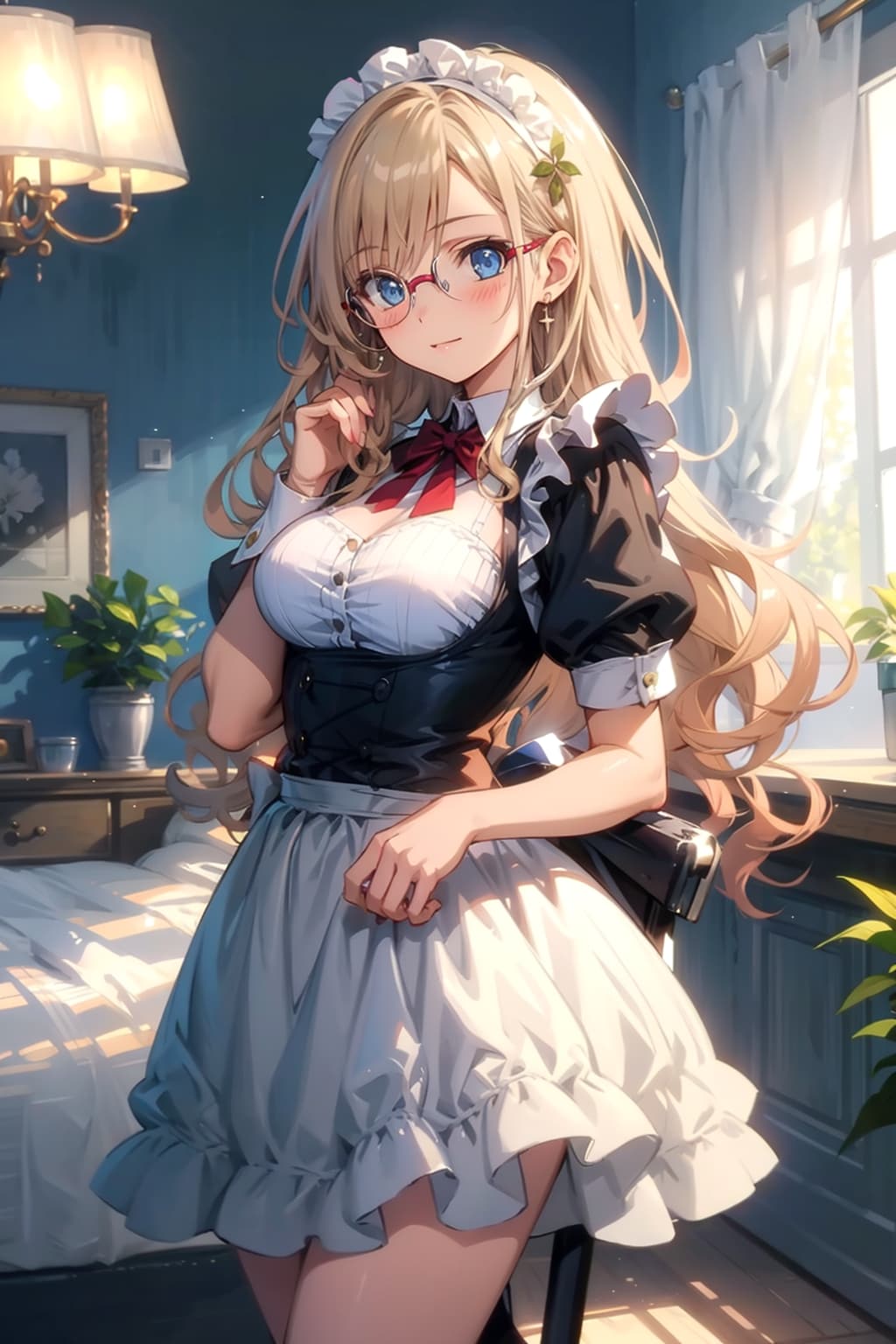 メガネ美少女メイド