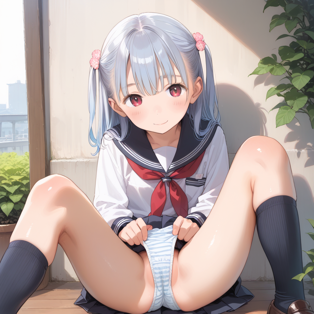 スカートの中とパンツの中