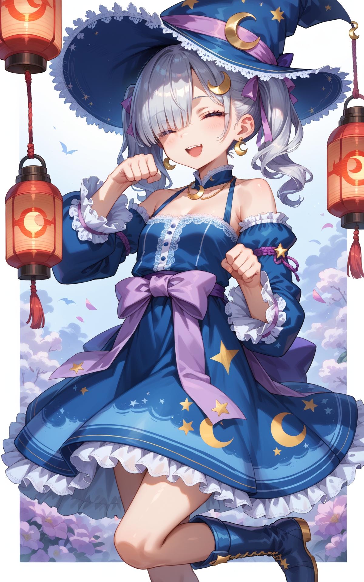 魔女っ娘風街娘 | の人気AIイラスト・グラビア