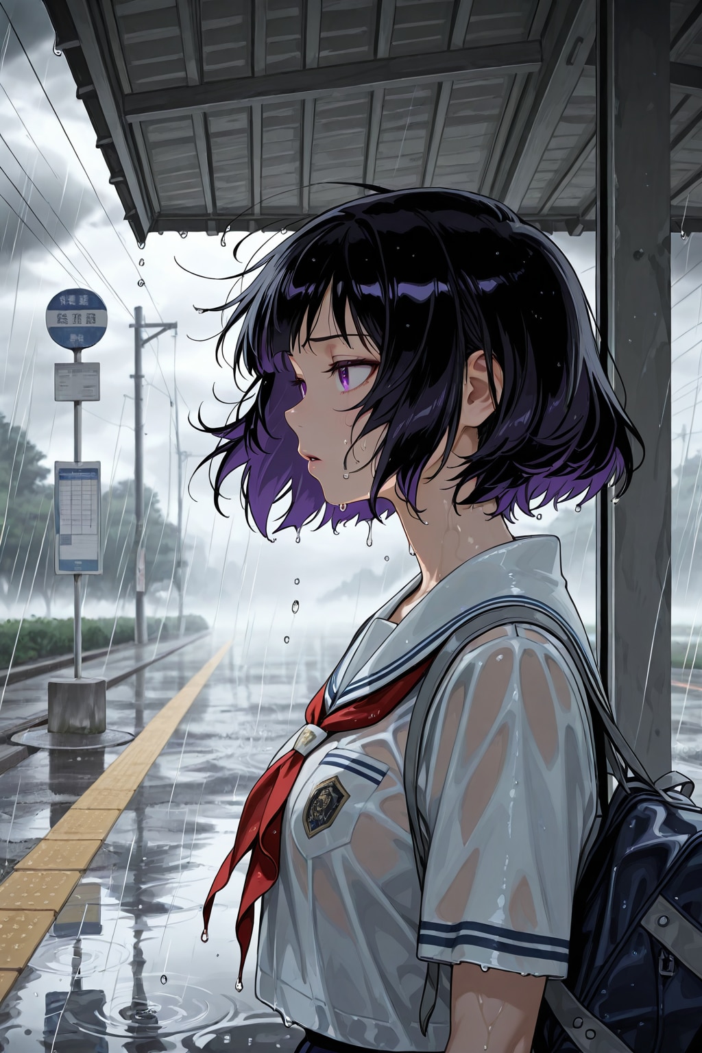 傘が役に立ちません | の人気AIイラスト・グラビア