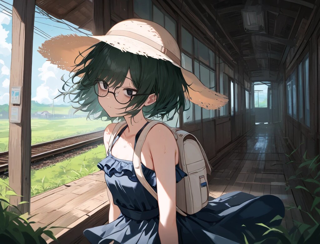 [suno]-無人駅、ひとり