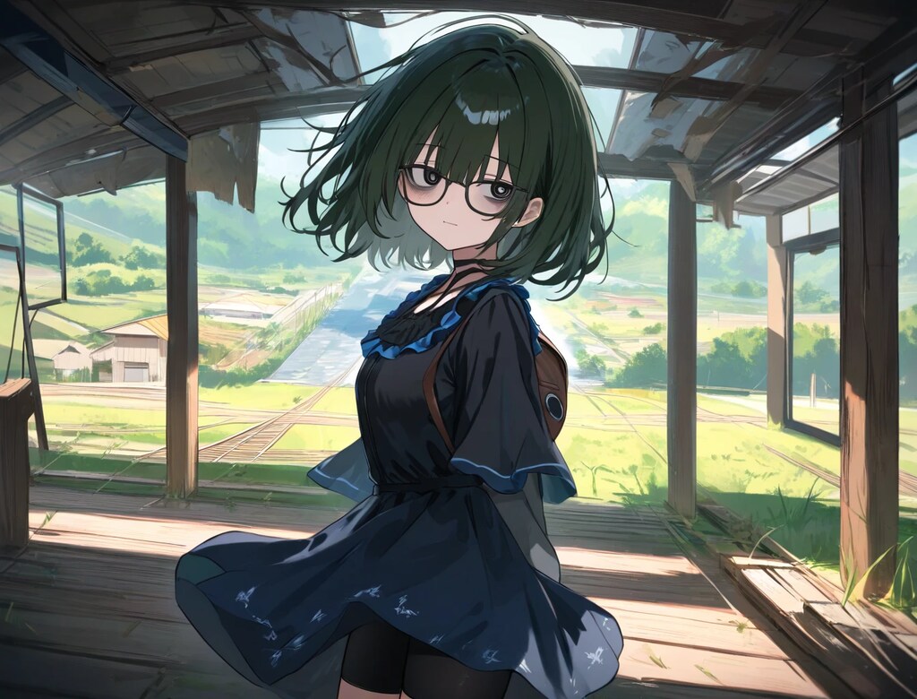 [suno]-無人駅、ひとり