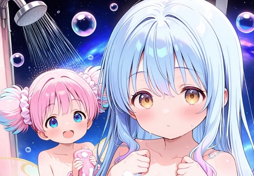 二人でお風呂♪