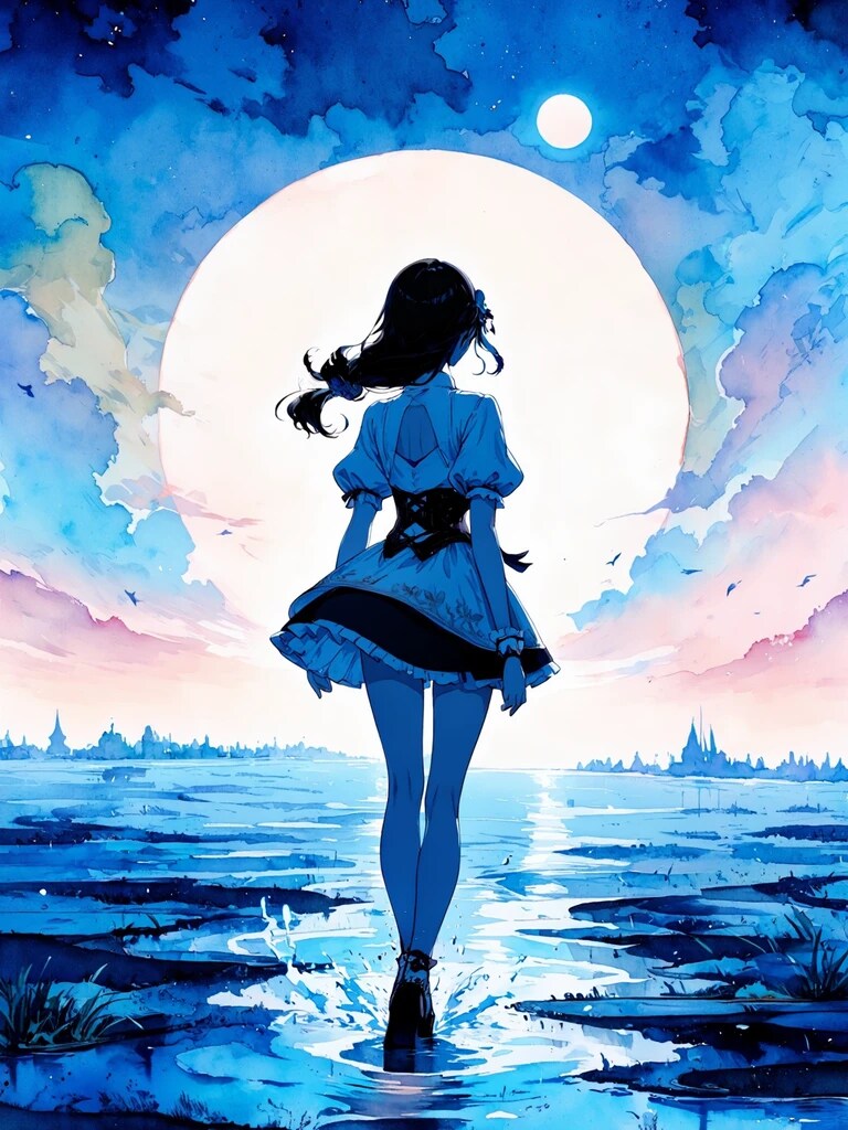 "月を濡らす"