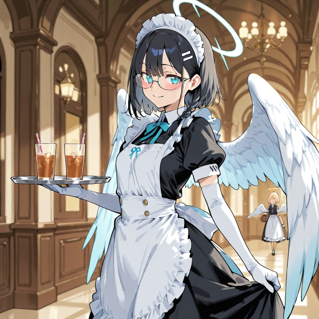 メイドさんとエルボーグローブ | の人気AIイラスト・グラビア