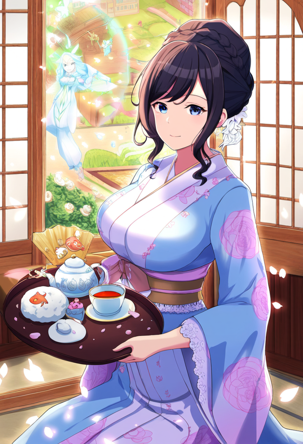 elegant lace maid