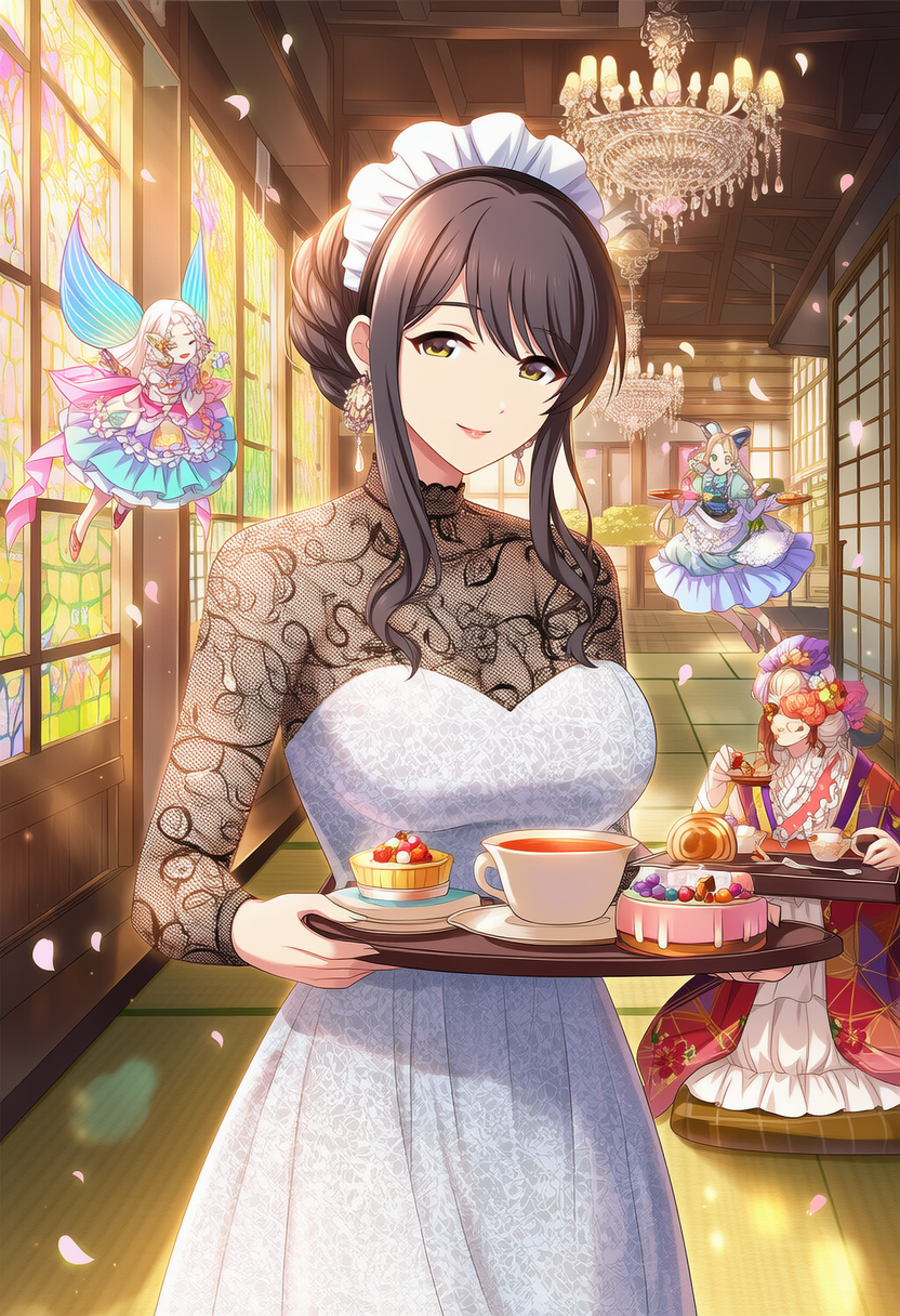 elegant lace maid