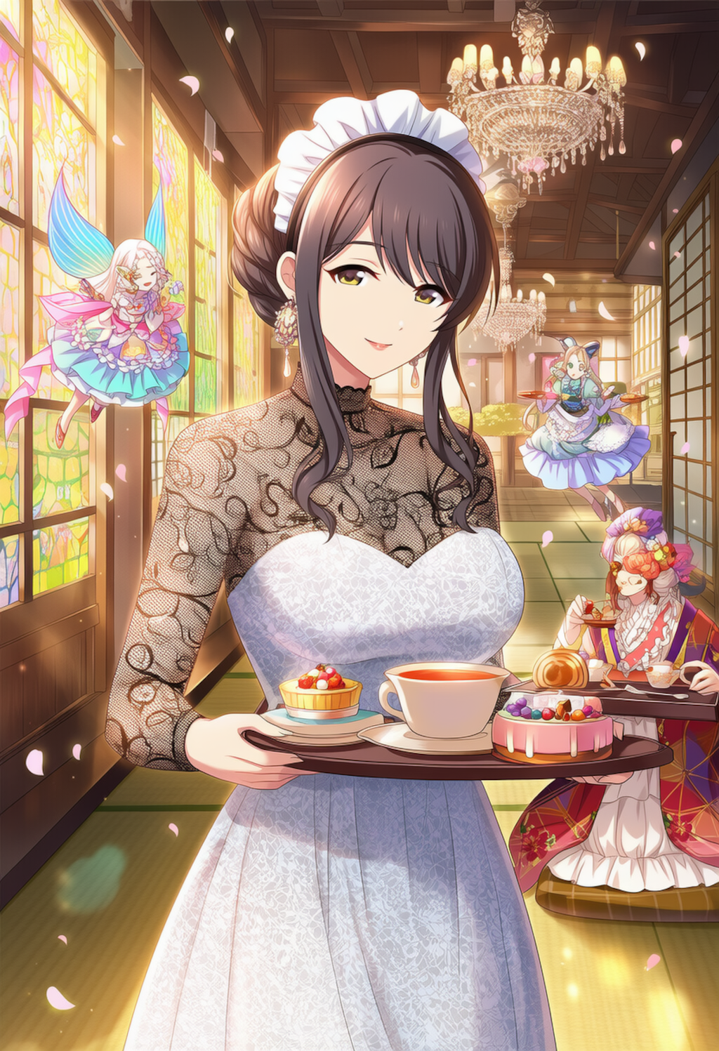elegant lace maid
