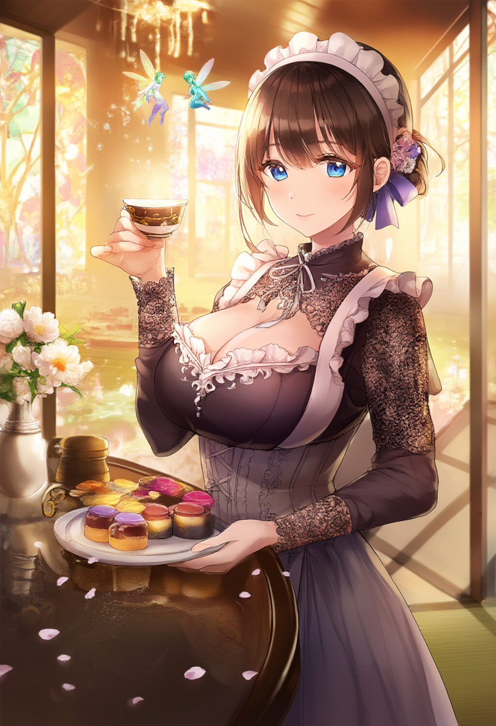 elegant lace maid
