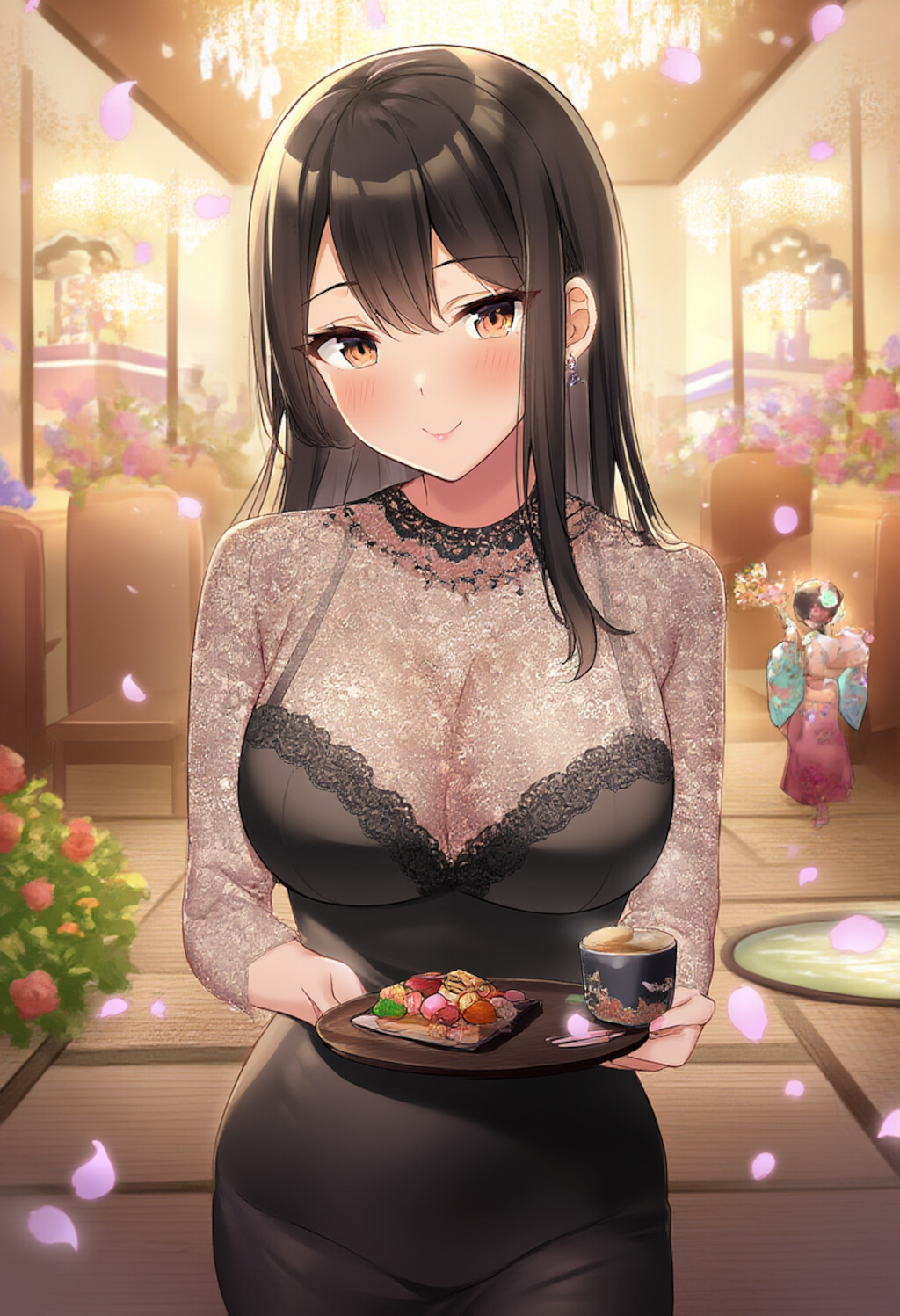 elegant lace maid