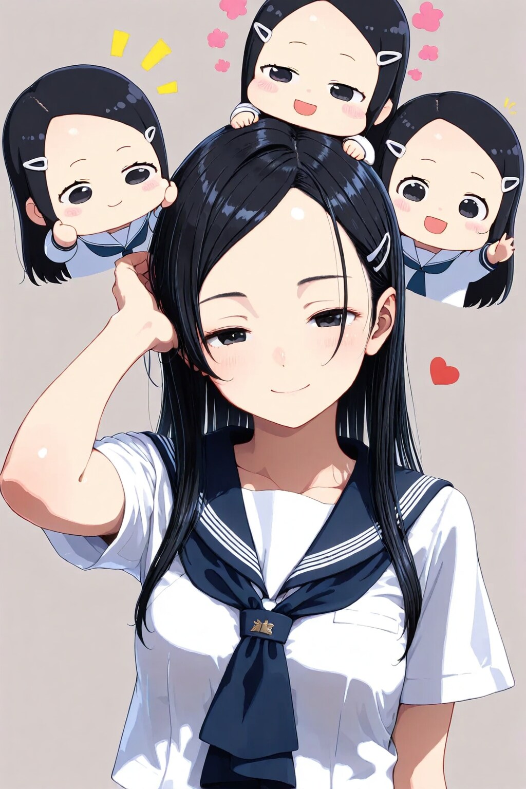 自分応援団がいる三女ちゃん☃️✨