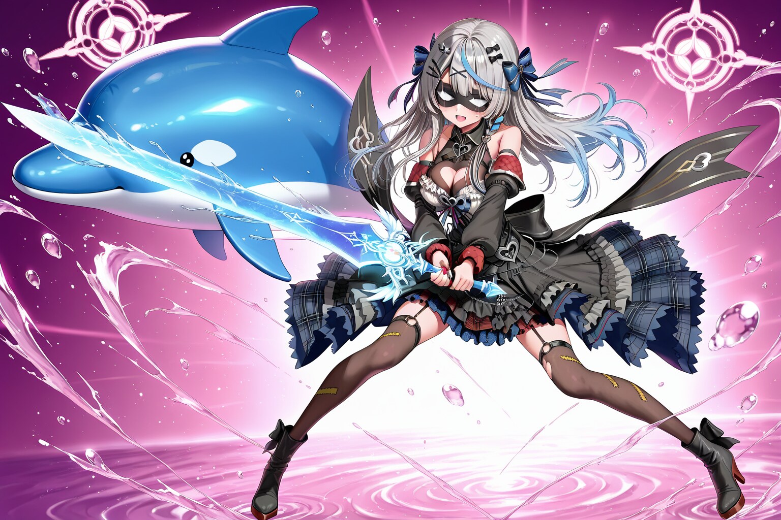 ざっぶざっぶざぶ～ん、どうも～『イルカ』の『魔法少女』で～す