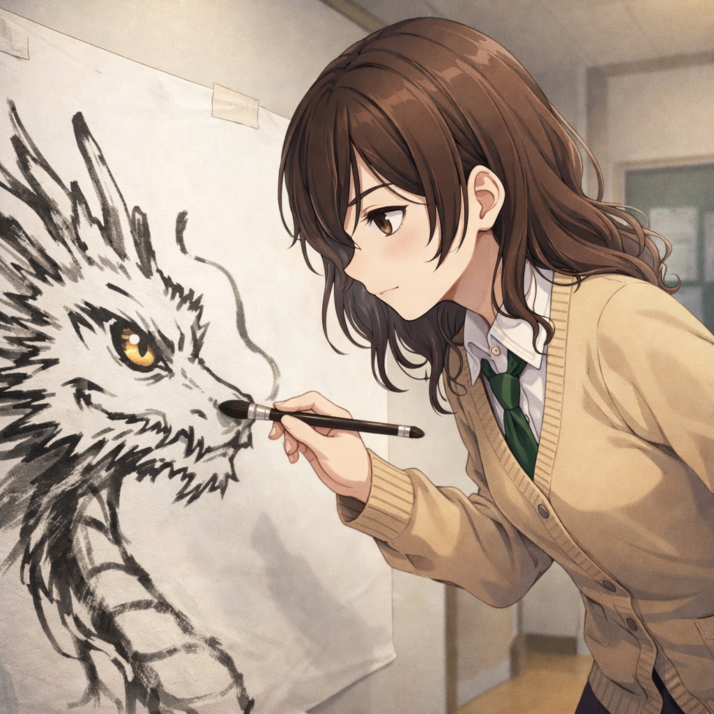 画竜点睛を描く