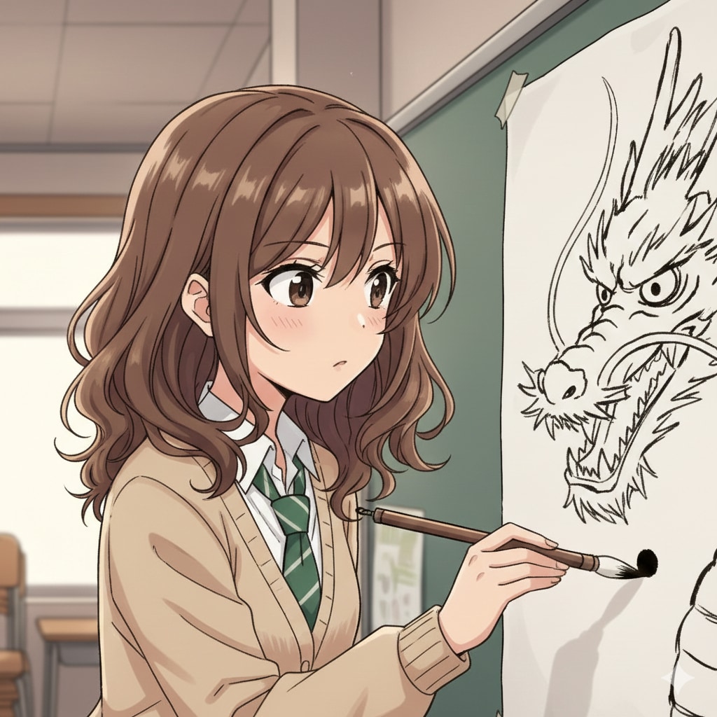 画竜点睛を描く