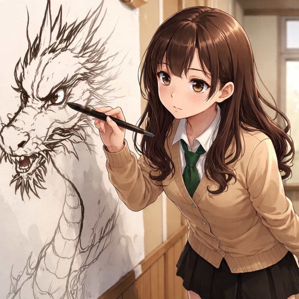 画竜点睛を描く