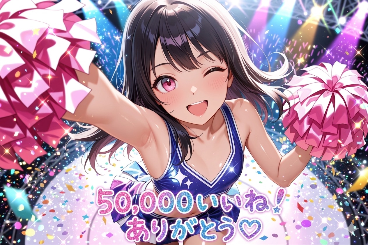 祝！　50,000いいね！　ありがとう♡